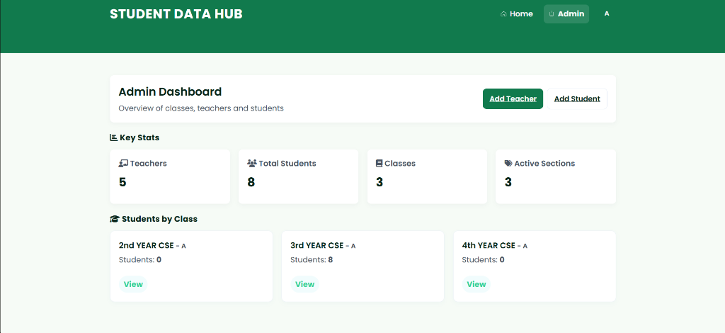 Student Data Hub